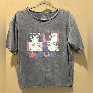SOLDAnime crop tee